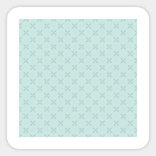 Mint Green Cross Pattern Sticker